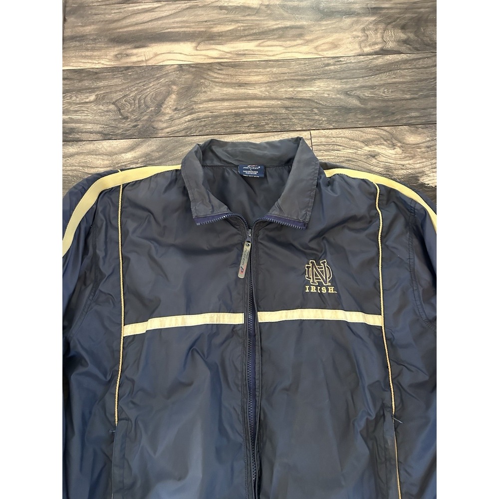 Notre Dame Pullover Windbreaker Jacket Pro Player Large Fighting Irish VTG 613 - Picture 2 of 5
